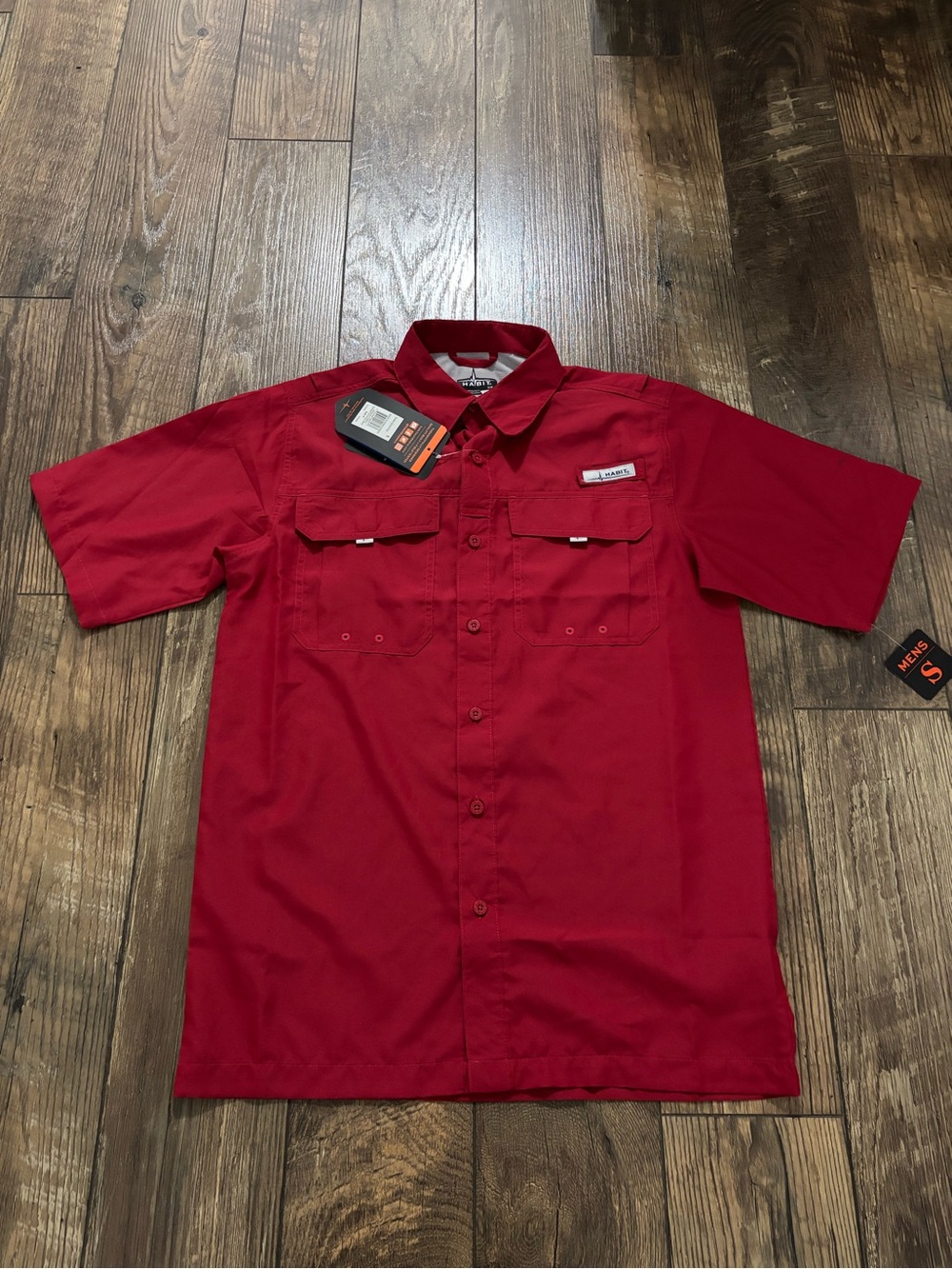 Habit Men's NWT UPF 50+ UV Protection Long-Sleeve River Shirt Fishing Size S